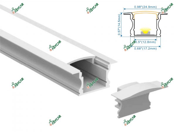 PERFIL DE ALUMINIO PLANO A2515